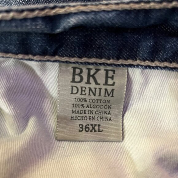 BKE Seth Jeans Mens 36XL Used Blue Denim Straight Leg Cotton - Picture 15 of 15